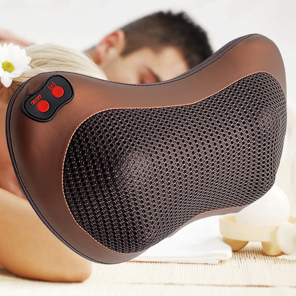 Cojín de masaje shiatsu con calor para cuello y espalda