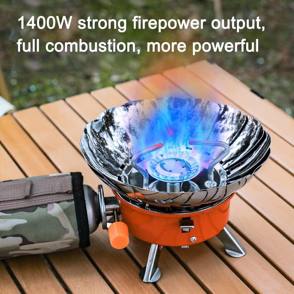 Hornillo de gas portátil plegable para camping