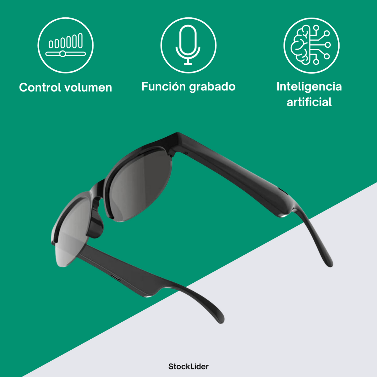 Gafas de sol inteligentes con audio Bluetooth