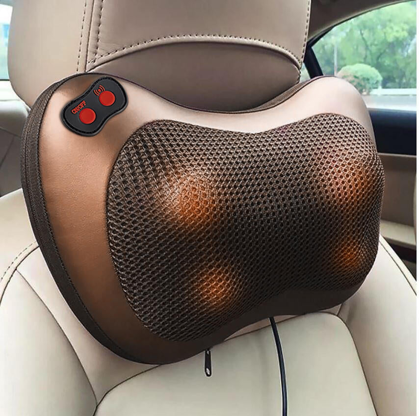Cojín de masaje shiatsu con calor para cuello y espalda
