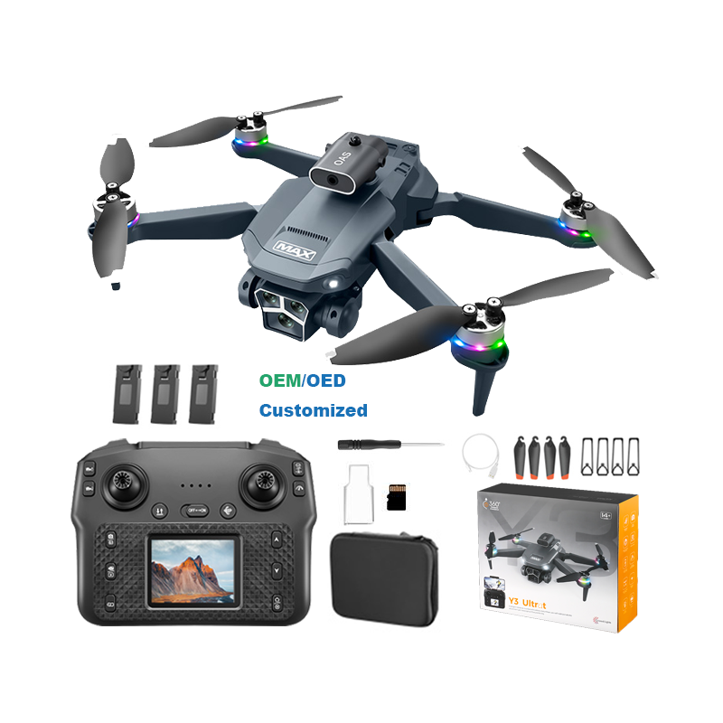 Dron Y3 Ultra con mando con pantalla