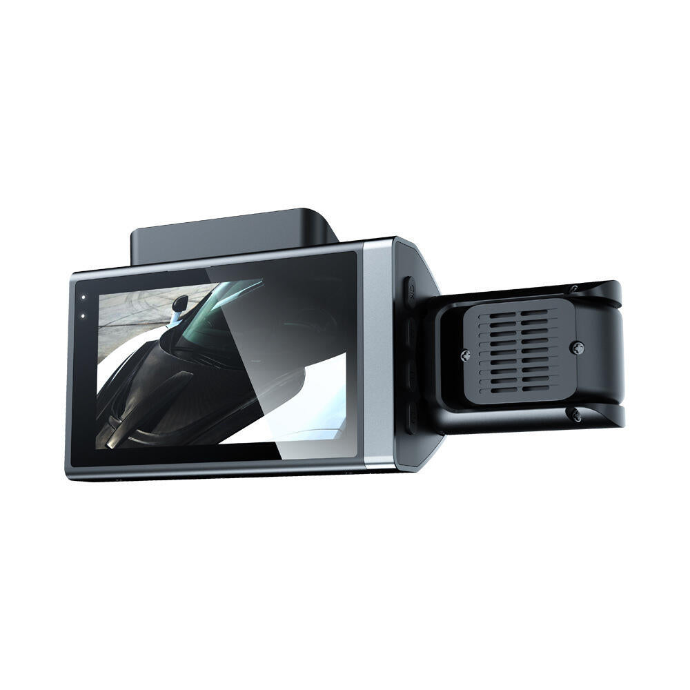 Cámara para coche doble (dashcam) 1296p con pantalla de 3"