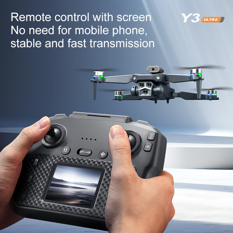 Dron Y3 Ultra con mando con pantalla