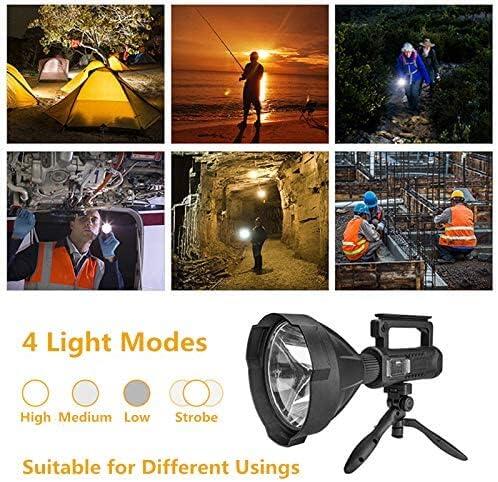 Linterna LED potente con trípode