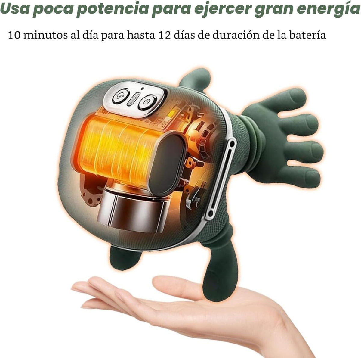 Masajeador cervical y de espalda shiatsu 4D con calor
