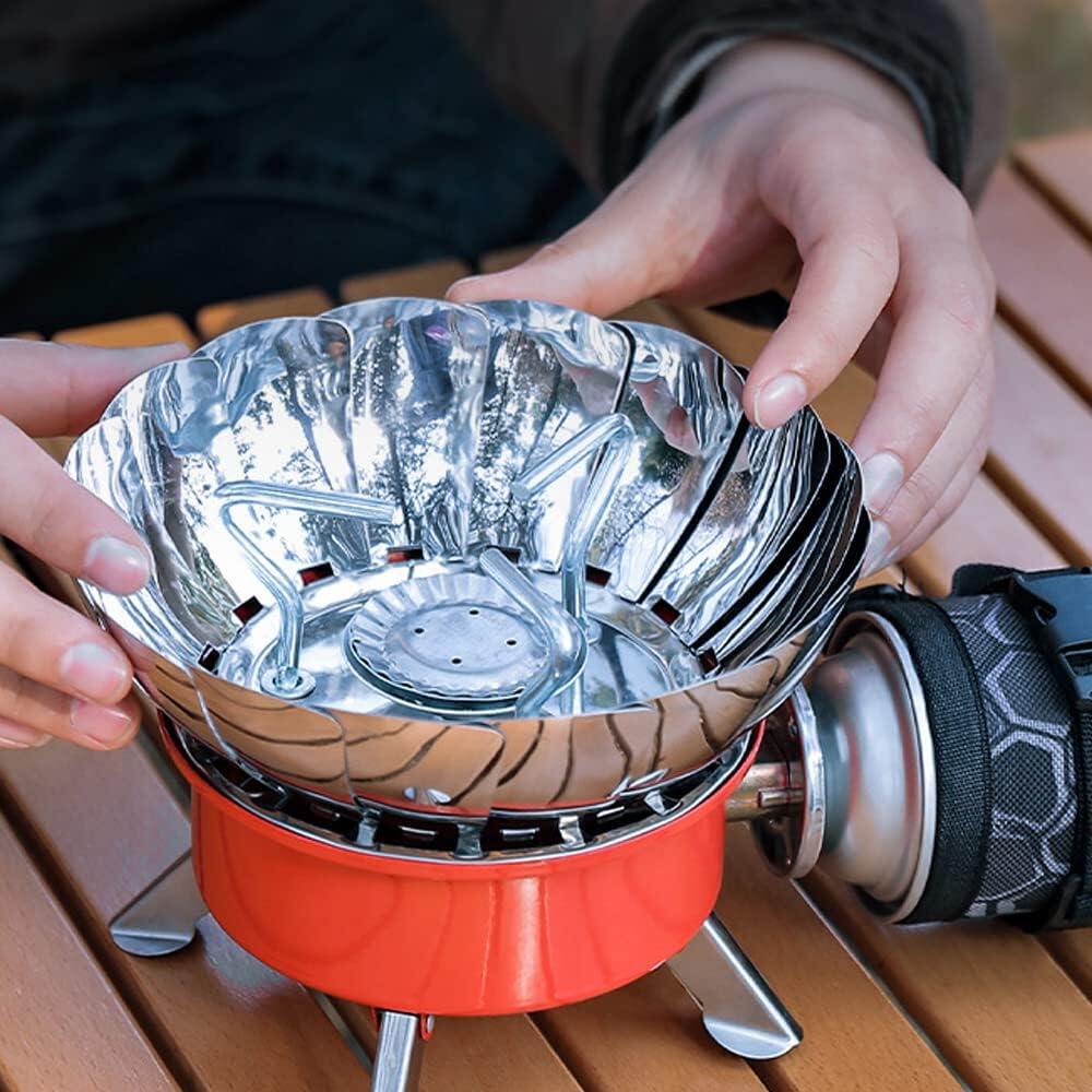 Hornillo de gas portátil plegable para camping