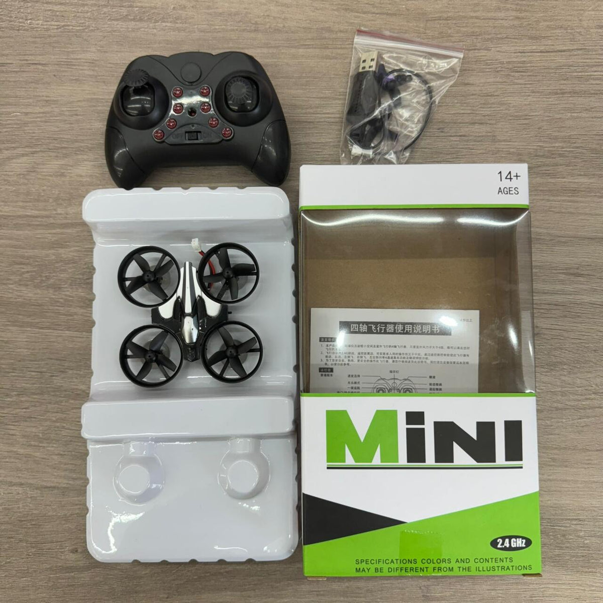Mini dron con luces
