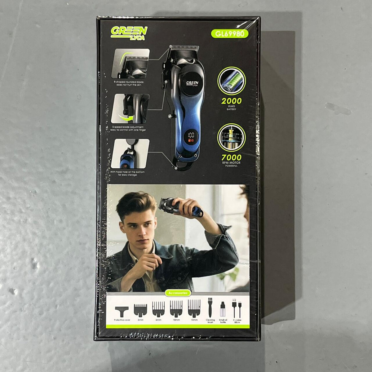 Máquina cortapelo profesional con batería de 2000 mAh