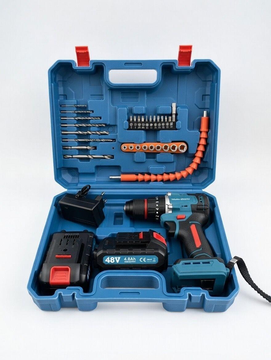Taladro percutor inalámbrico 48 V con batería de litio