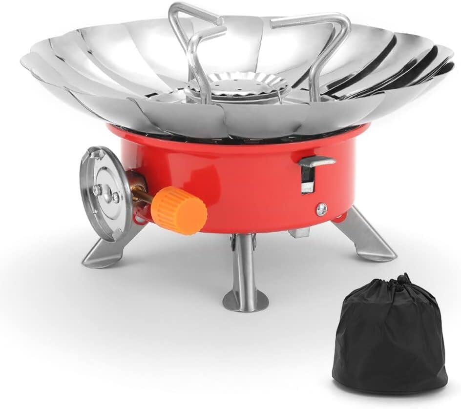 Hornillo de gas portátil plegable para camping